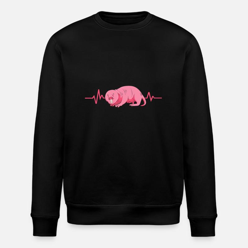 Nacktmull - Stanley/Stella Unisex Bio-Sweatshirt ROLLER - Schwarz