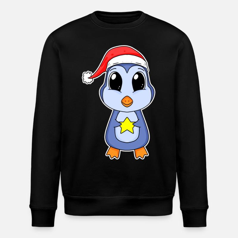 Pingouin Noël - Sweat bio ROLLER Stanley/Stella Unisexe - noir