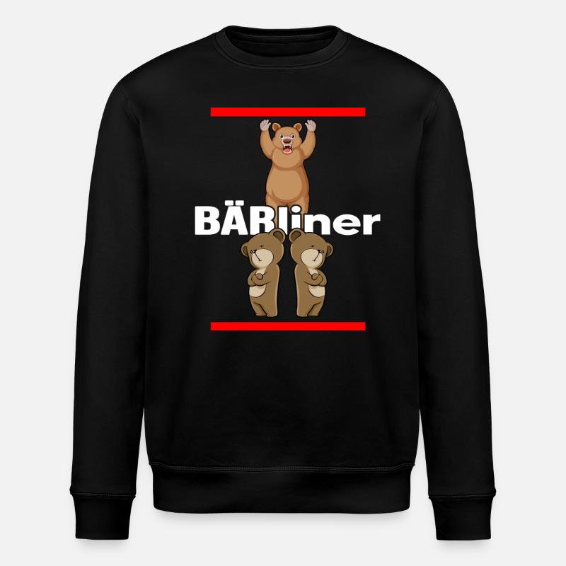 Berlin Capitale Berliner-Bär Bärliner - Sweat bio ROLLER Stanley/Stella Unisexe - noir