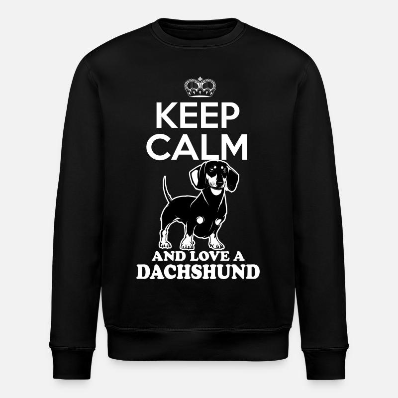 Dachshund - Stanley/Stella ROLLER Unisex Organic Sweatshirt - black