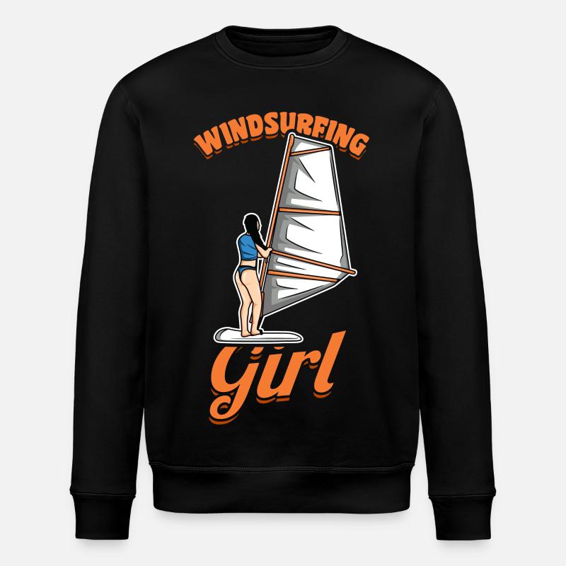 Fille Windsurfer - Sweat bio ROLLER Stanley/Stella Unisexe - noir