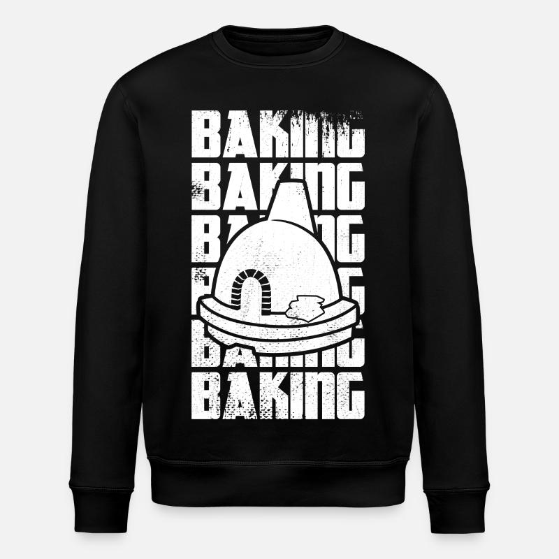 Lustiges Backen - Stanley/Stella Unisex Bio-Sweatshirt ROLLER - Schwarz