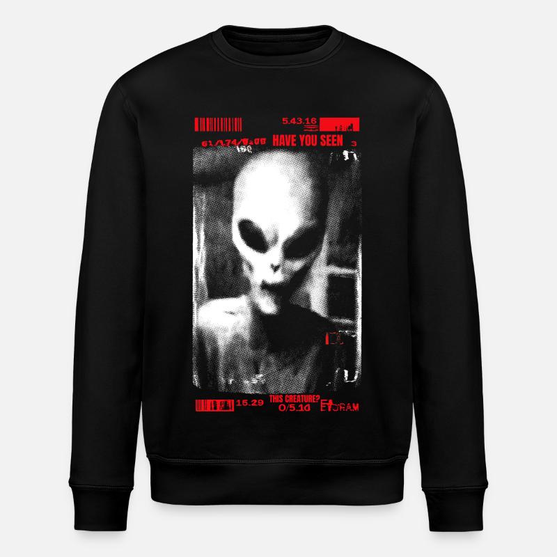 Have you seen this creature? - Stanley/Stella Unisex Bio-Sweatshirt ROLLER - Schwarz