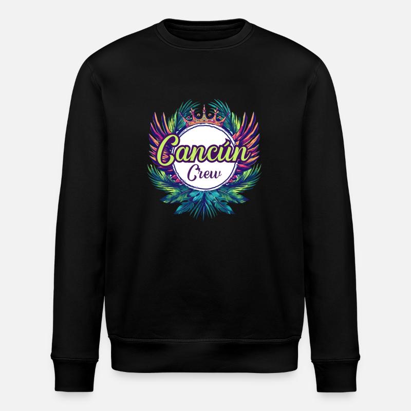 Cancun Crew Urlaub - Stanley/Stella Unisex Bio-Sweatshirt ROLLER - Schwarz