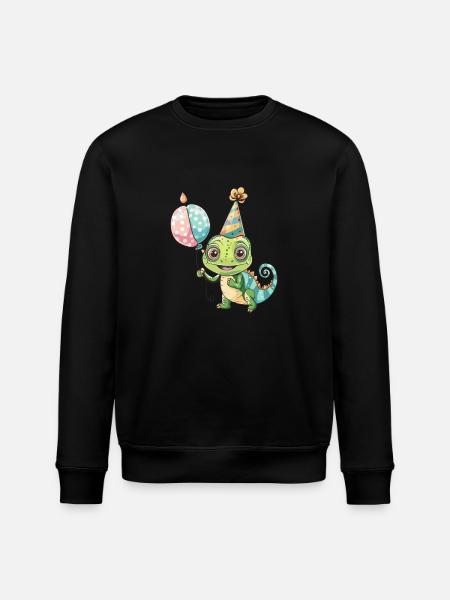 Caméléon Anniversaire Bébé - Sweat bio ROLLER Stanley/Stella Unisexe - noir