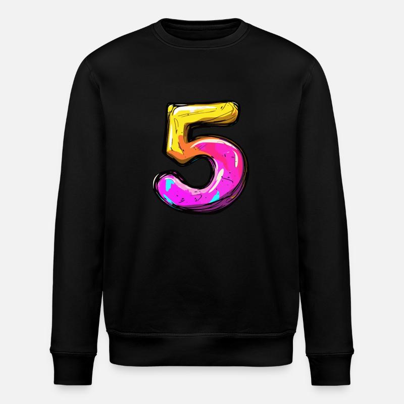 5 Symbole numérique - Sweat bio ROLLER Stanley/Stella Unisexe - noir