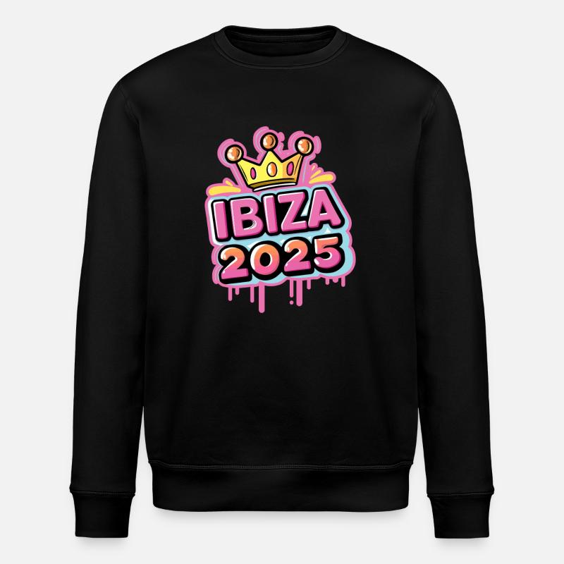 Fête Ibiza 2025 - Sweat bio ROLLER Stanley/Stella Unisexe - noir