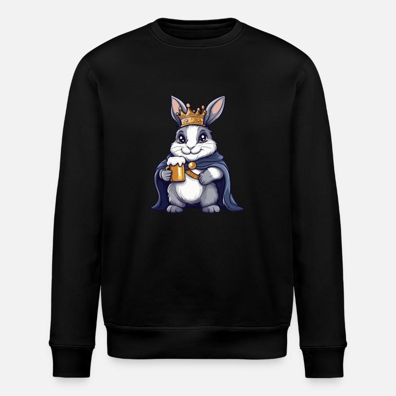 Bunny Bière Drôle - Sweat bio ROLLER Stanley/Stella Unisexe - noir