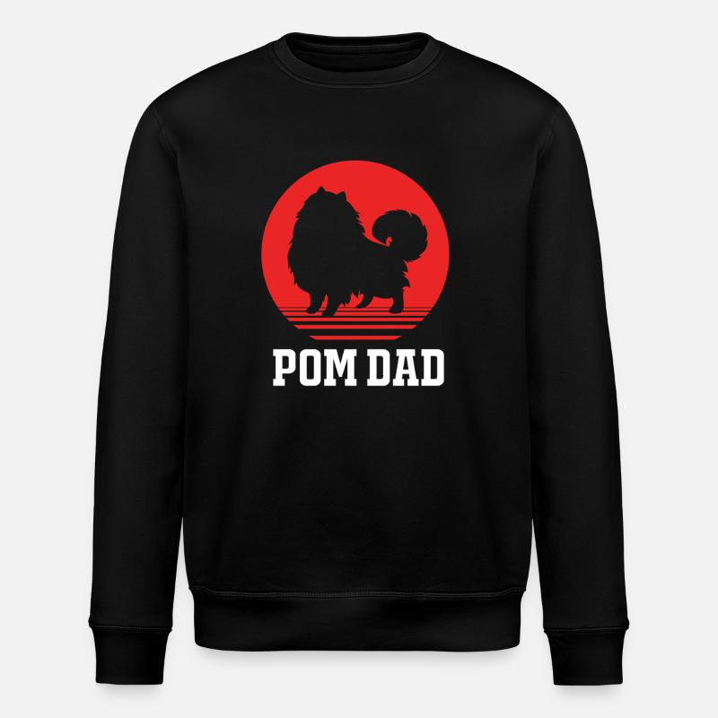 Zwergspitz Poméranien - Sweat bio ROLLER Stanley/Stella Unisexe - noir