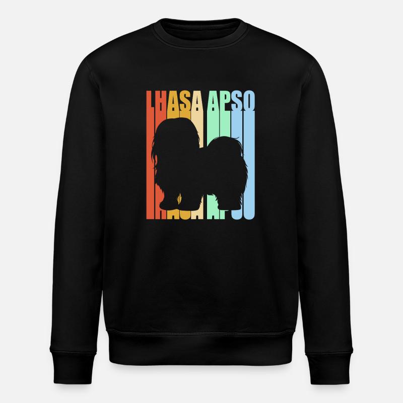Lhasa Apso - Stanley/Stella Unisex Bio-Sweatshirt ROLLER - Schwarz
