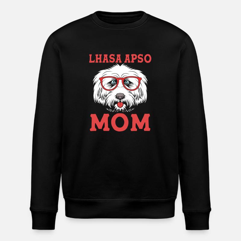 Lhasa Apso - Stanley/Stella Unisex Bio-Sweatshirt ROLLER - Schwarz