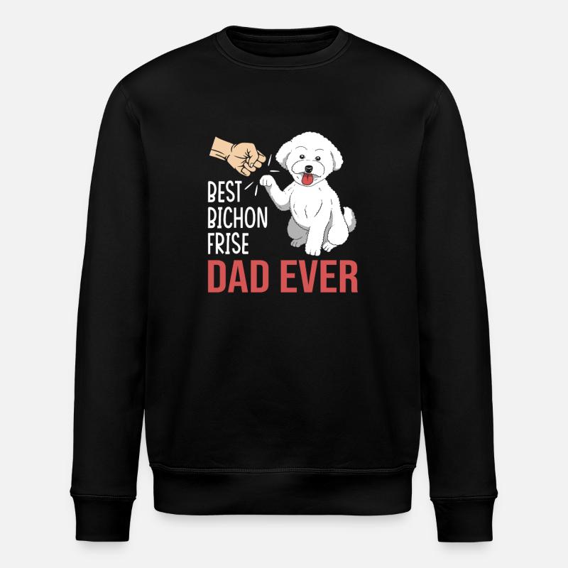 Bichon Frise Hund - Stanley/Stella Unisex Bio-Sweatshirt ROLLER - Schwarz