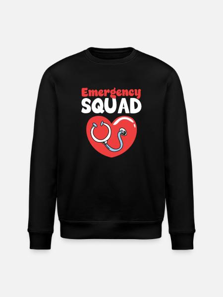 Emergency Nurse Team - Stanley/Stella ROLLER Unisex Organic Sweatshirt - black
