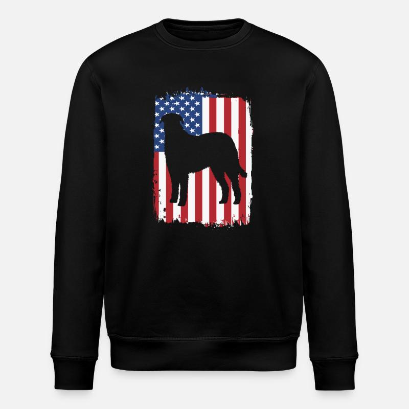 Irischer Wolfshund - Stanley/Stella Unisex Bio-Sweatshirt ROLLER - Schwarz