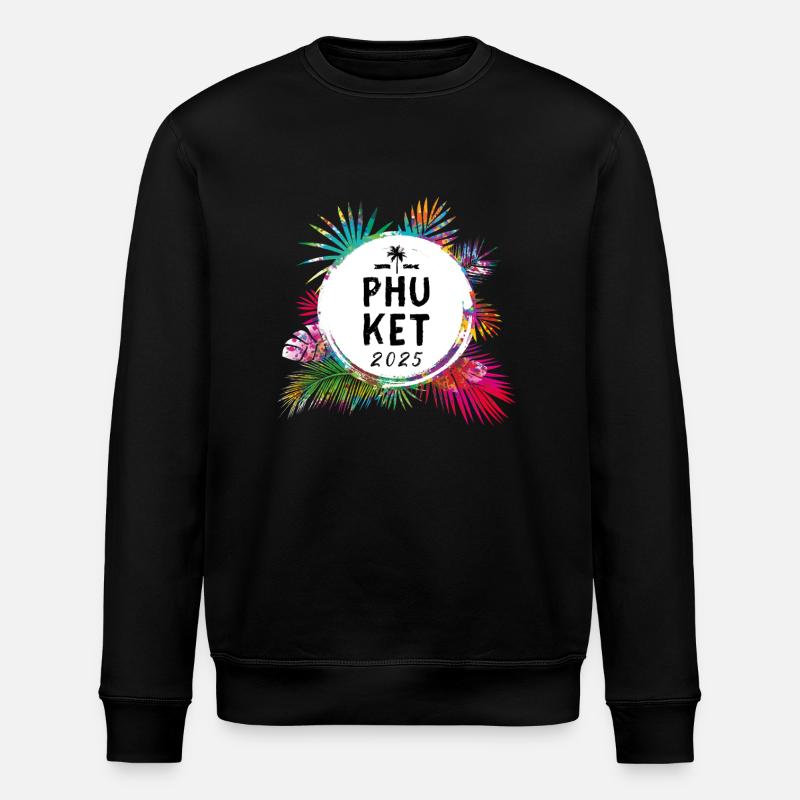 Phuket 2025 Bunt - Stanley/Stella Unisex Bio-Sweatshirt ROLLER - Schwarz