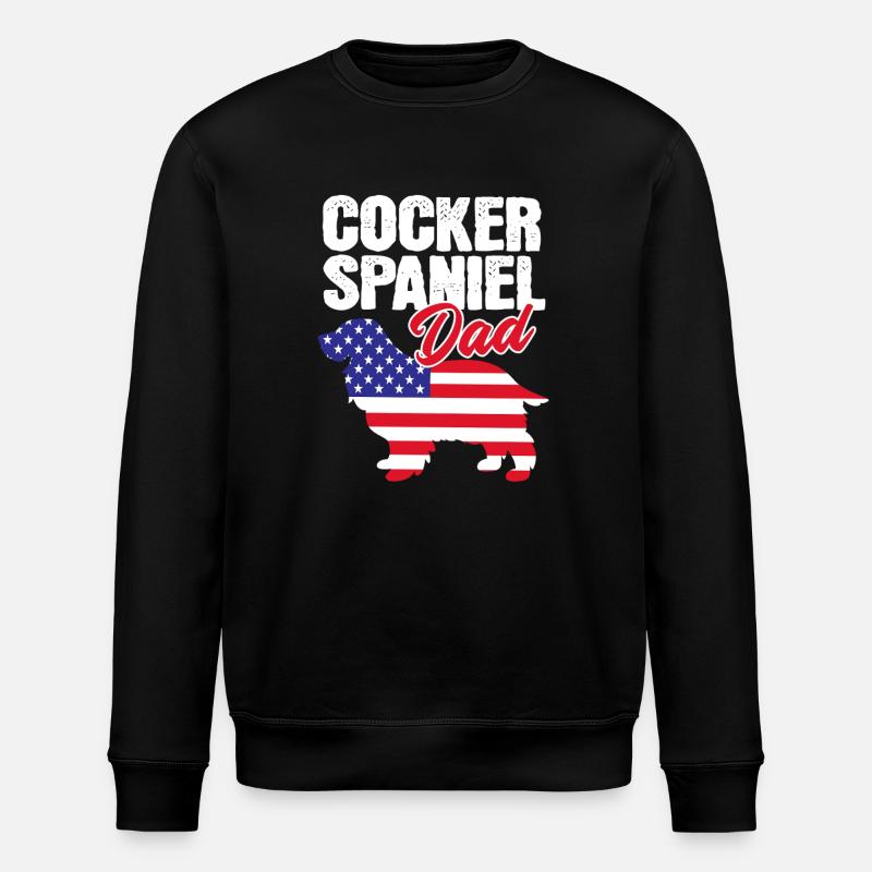 Père Cocker Spaniel - Sweat bio ROLLER Stanley/Stella Unisexe - noir