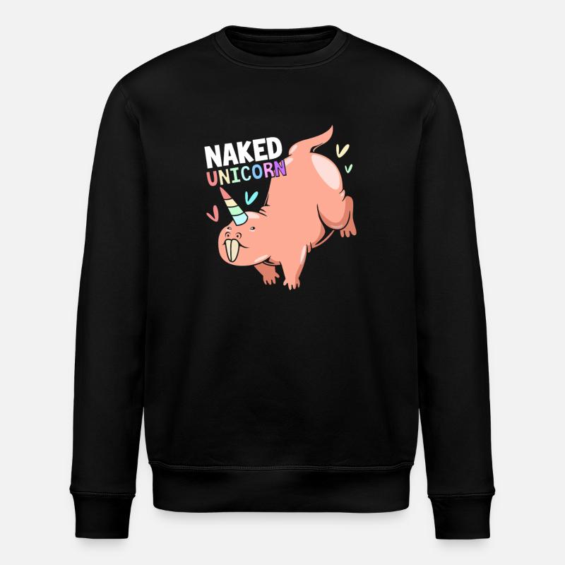 Nacktmull - Stanley/Stella Unisex Bio-Sweatshirt ROLLER - Schwarz