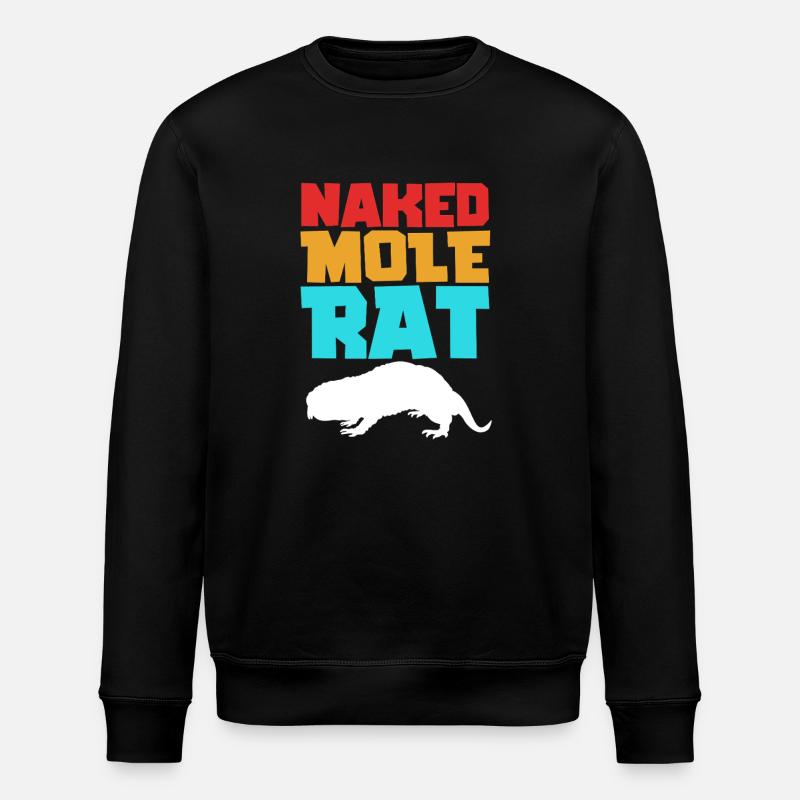 Nacktmull - Stanley/Stella Unisex Bio-Sweatshirt ROLLER - Schwarz