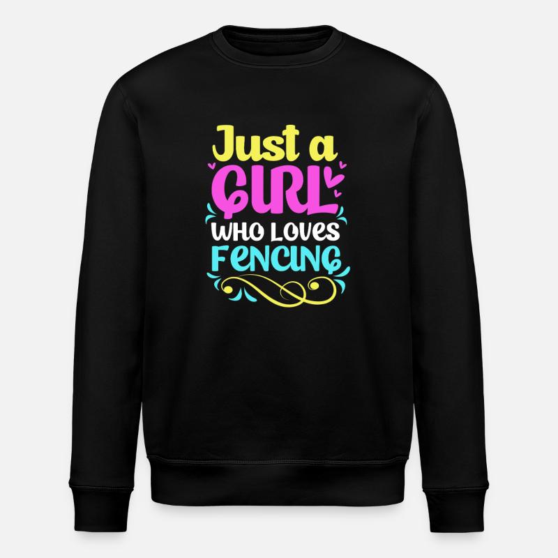 Fencing - Stanley/Stella ROLLER Unisex Organic Sweatshirt - black