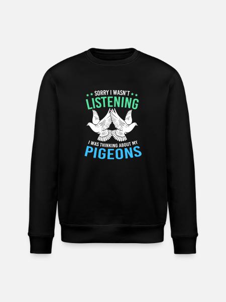 Pigeon pigeons - Stanley/Stella ROLLER Unisex Organic Sweatshirt - black