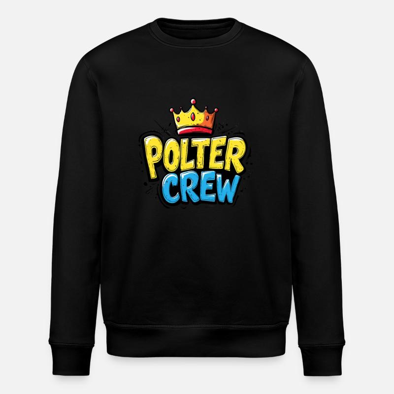 Polter Crew - Stanley/Stella Unisex Bio-Sweatshirt ROLLER - Schwarz