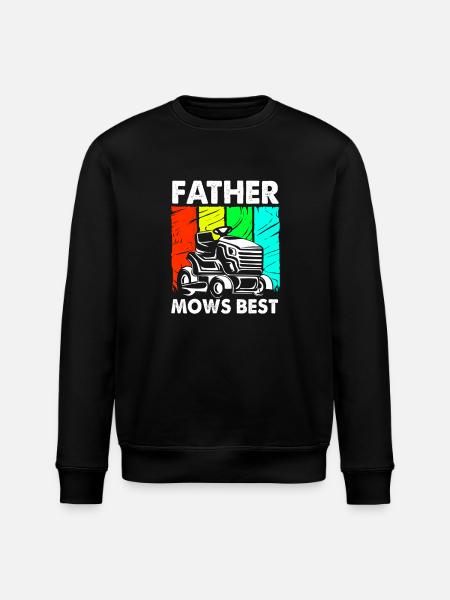 Lawn mower lawn (meadow) - Stanley/Stella ROLLER Unisex Organic Sweatshirt - black