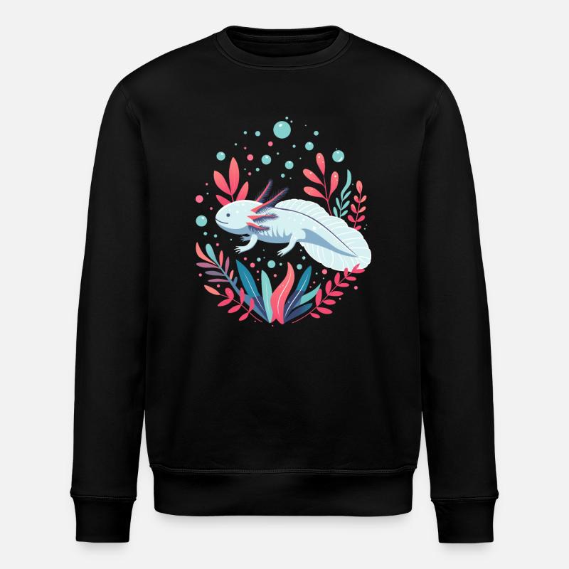 Axolotl - Sweat bio ROLLER Stanley/Stella Unisexe - noir