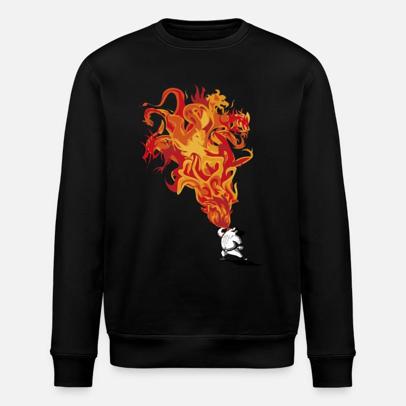 cracheur de feu - Sweat bio ROLLER Stanley/Stella Unisexe - noir