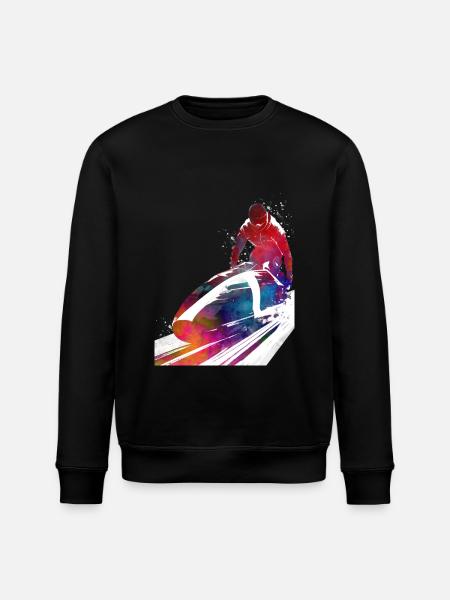 Bobsleigh sport art #bobsleigh #sport - Stanley/Stella ROLLER Unisex Organic Sweatshirt - black