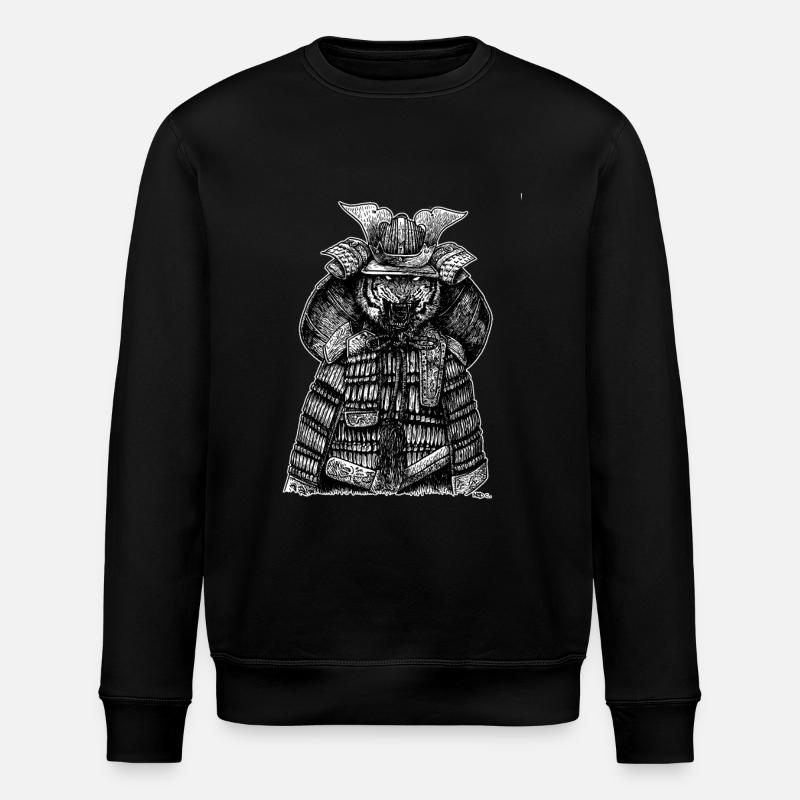 SAMURAI TIGER - Stanley/Stella Unisex Bio-Sweatshirt ROLLER - Schwarz