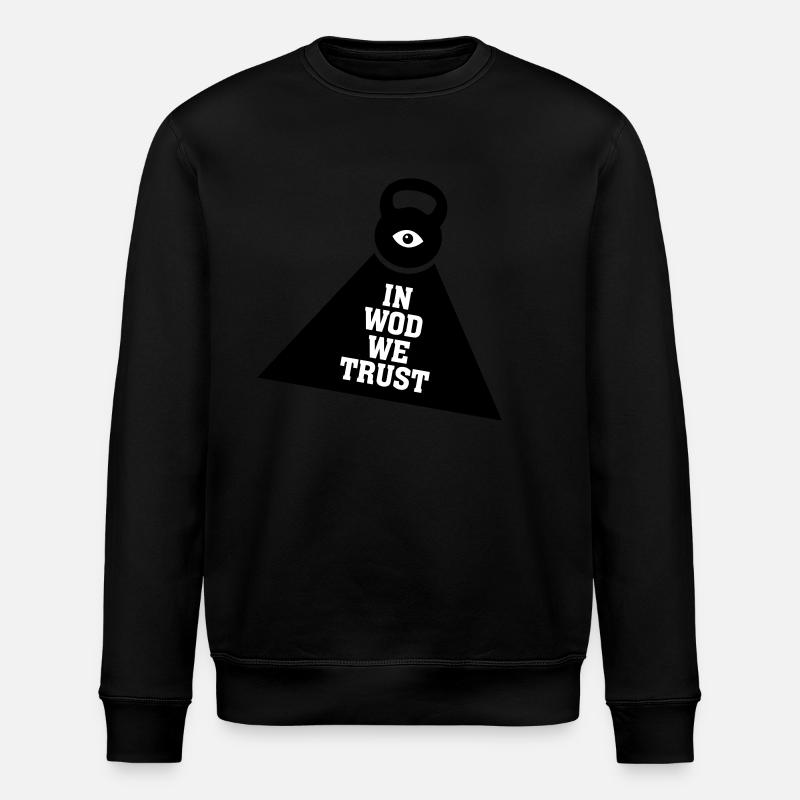 In WOD We Trust - Stanley/Stella Unisex Bio-Sweatshirt ROLLER - Schwarz