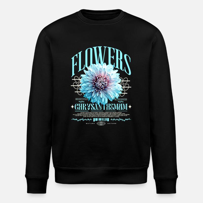 Chrysanthème Chrysanthèmes - Sweat bio ROLLER Stanley/Stella Unisexe - noir