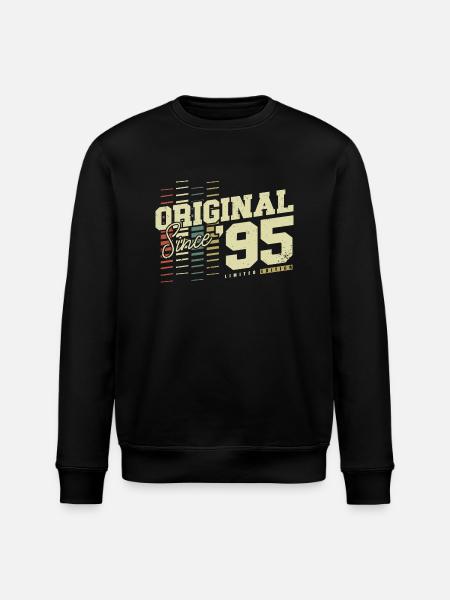 Original 1995 Jahrgang Vintage Retro Geburtstag - Stanley/Stella Unisex Bio-Sweatshirt ROLLER - Schwarz