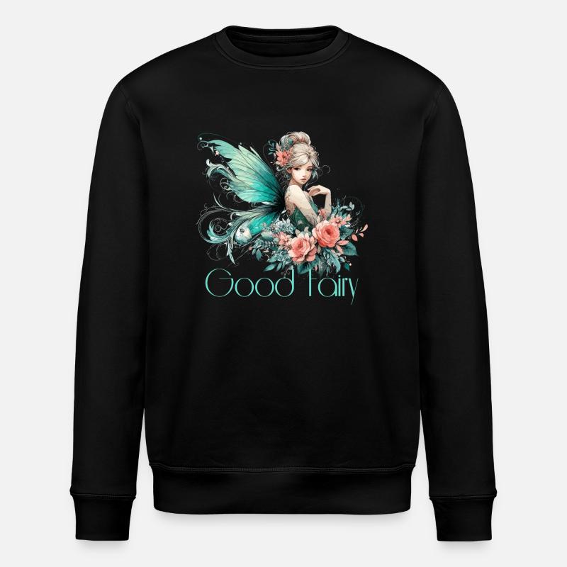 Cadeau de fée marraine - Sweat bio ROLLER Stanley/Stella Unisexe - noir