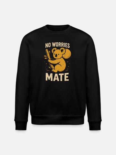 No stress, buddy - Stanley/Stella ROLLER Unisex Organic Sweatshirt - black