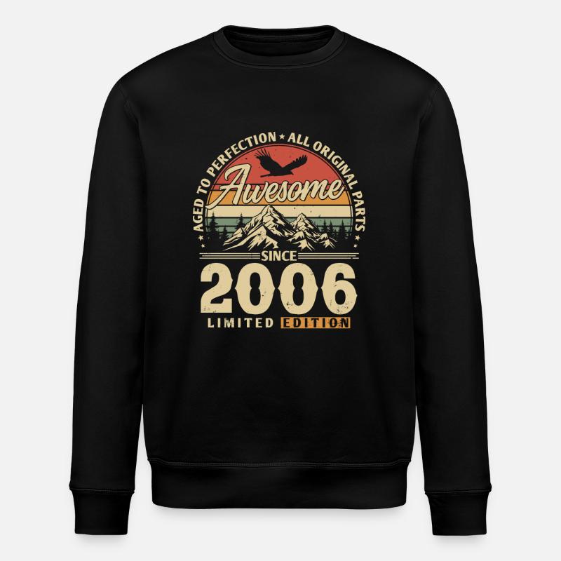 Great since 2006 - Stanley/Stella ROLLER Unisex Organic Sweatshirt - black