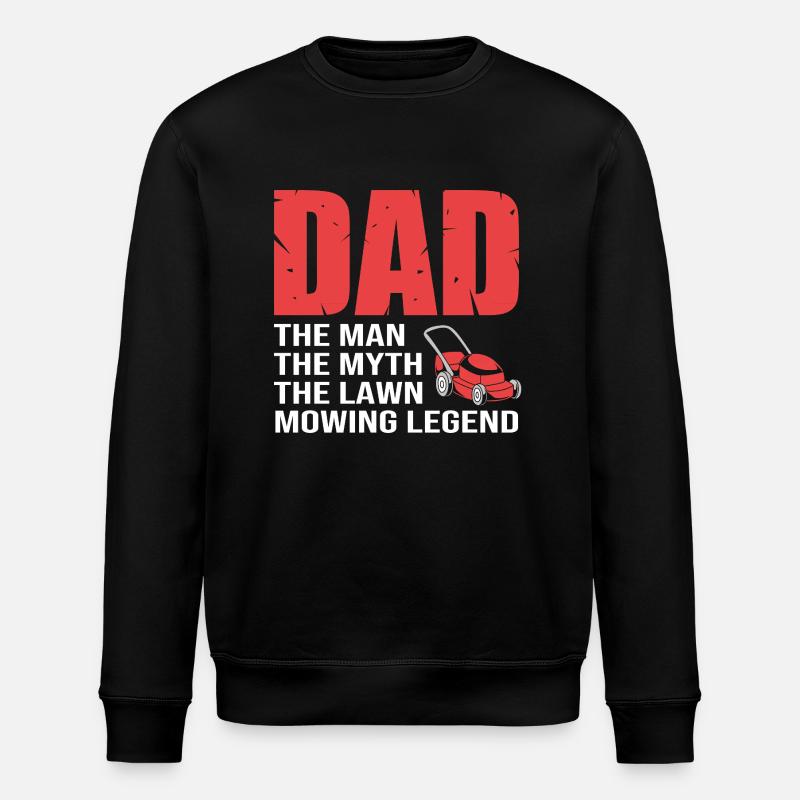 Lawn mower lawn (meadow) - Stanley/Stella ROLLER Unisex Organic Sweatshirt - black