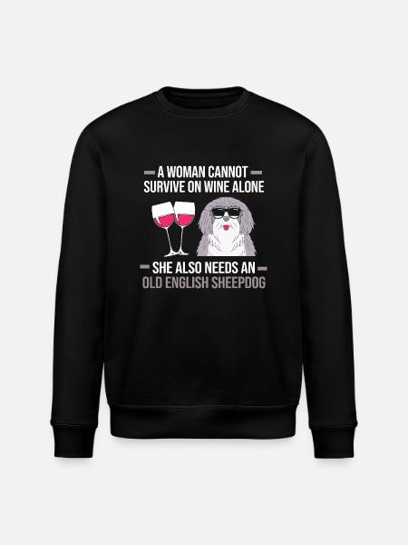 English Shepherd - Stanley/Stella ROLLER Unisex Organic Sweatshirt - black
