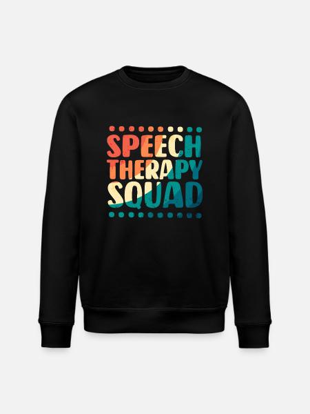 Speech Therapy Speech Therapist - Stanley/Stella ROLLER Unisex Organic Sweatshirt - black