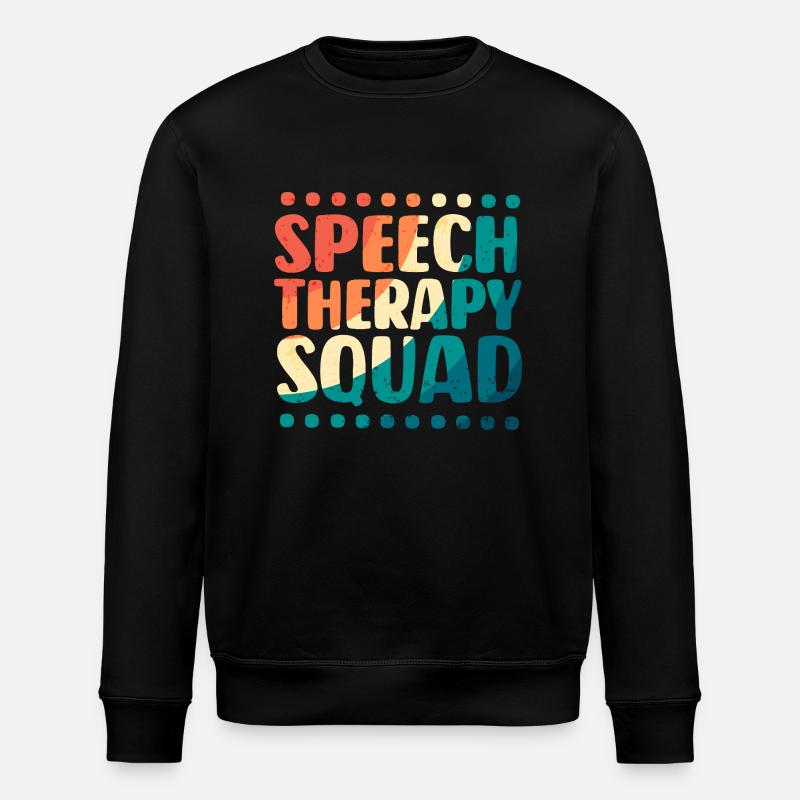 Speech Therapy Speech Therapist - Stanley/Stella ROLLER Unisex Organic Sweatshirt - black