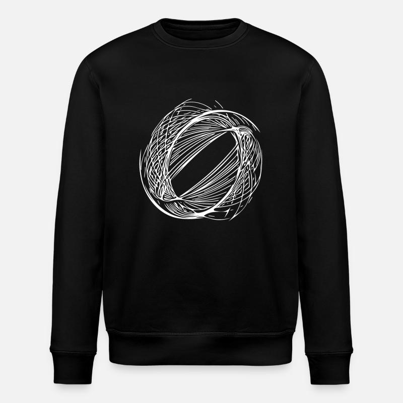 Lignes de cercle géométriques - Sweat bio ROLLER Stanley/Stella Unisexe - noir