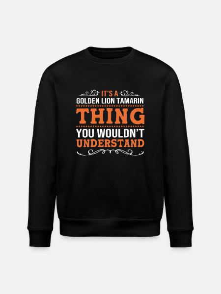 Tamarin Monkey - Stanley/Stella ROLLER Unisex Organic Sweatshirt - black