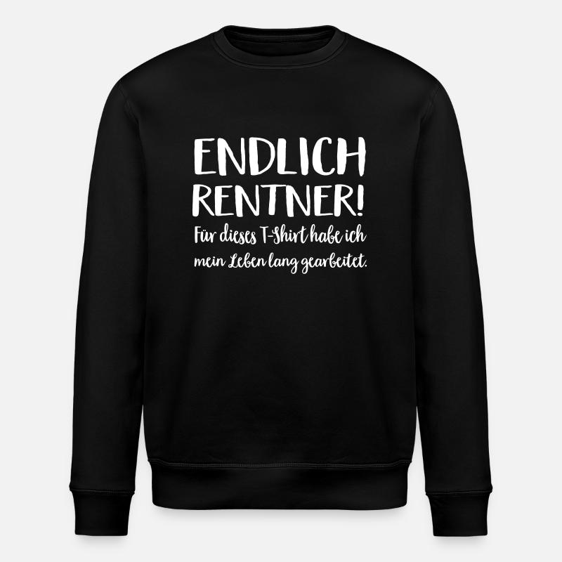 Rentner - Stanley/Stella Unisex Bio-Sweatshirt ROLLER - Schwarz