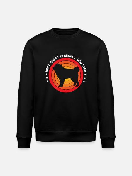 Pyrenean Dog - Stanley/Stella ROLLER Unisex Organic Sweatshirt - black