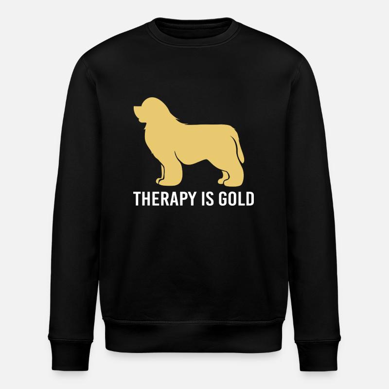 Therapy dog - Stanley/Stella ROLLER Unisex Organic Sweatshirt - black