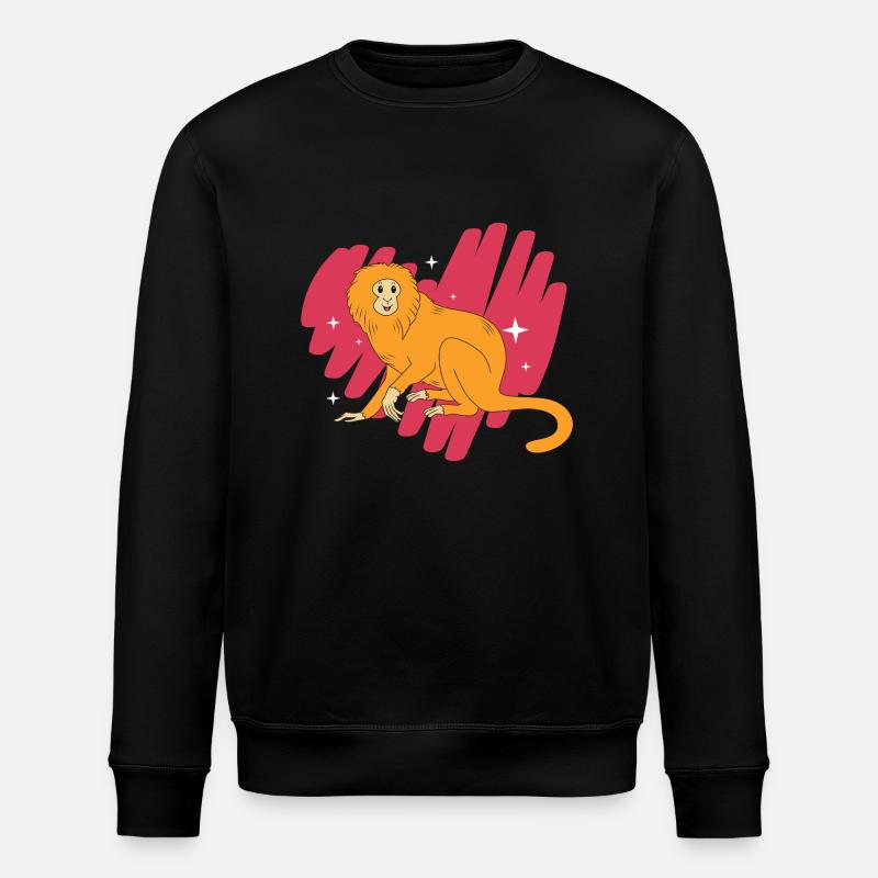 Tamarin Affe - Stanley/Stella Unisex Bio-Sweatshirt ROLLER - Schwarz