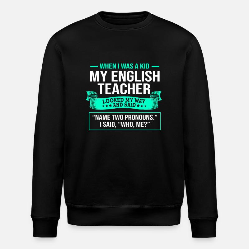 Grammatik Englisch Rechtschreibung - Stanley/Stella Unisex Bio-Sweatshirt ROLLER - Schwarz