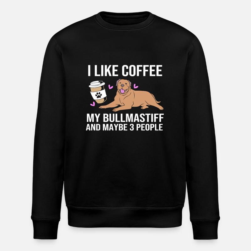 Bullmastiff - Stanley/Stella Unisex Bio-Sweatshirt ROLLER - Schwarz