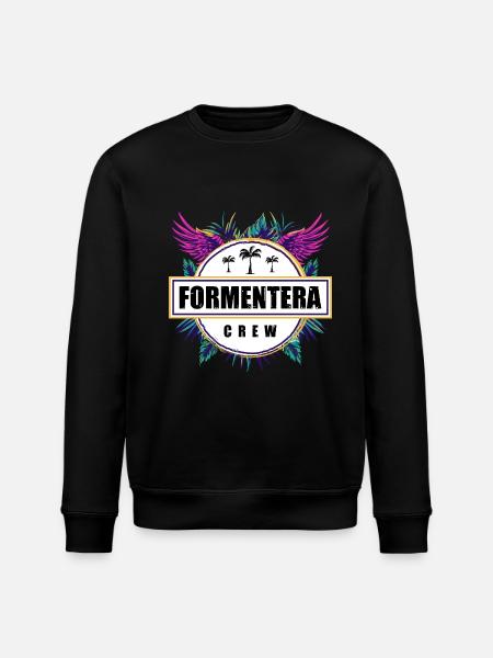 Formentera Crew Tropical - Stanley/Stella ROLLER Unisex Organic Sweatshirt - black