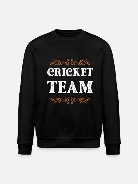Cricket Crew - Stanley/Stella ROLLER Unisex Organic Sweatshirt - black